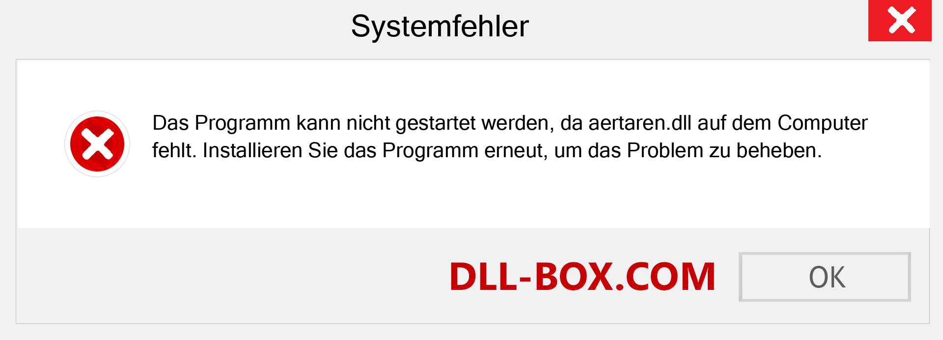 aertaren.dll-Datei fehlt?. Download für Windows 7, 8, 10 - Fix aertaren dll Missing Error unter Windows, Fotos, Bildern